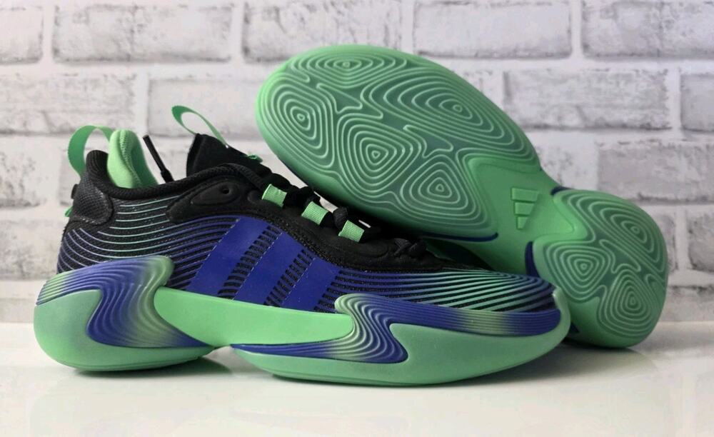 Adidas Exhibit Select 2.0 Basketball Shoes Women's Size 9 Black Green JS0642